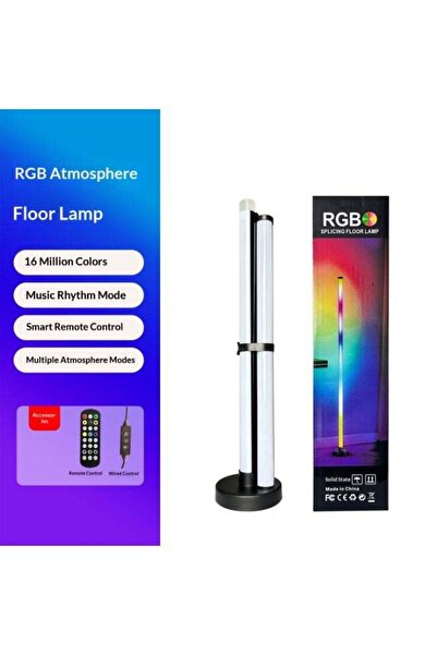 Generic مصباح أرضي RGB - إضاءة ذكية للزوايا لغرفة المعيشة وغرفة الألعاب، 16 م...