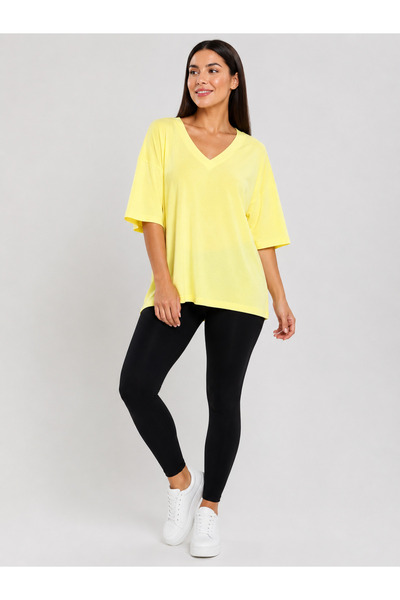 Trendline Trend Women's Cotton V-Neck Summer T-Shirt
