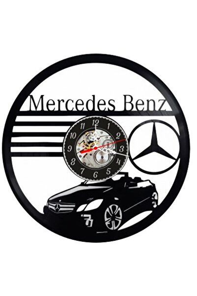 Mercedes Benz Διακοσμητικό ρολόι τοίχου από δίσκο βινυλίου, με σχέδιο αυτοκιν...