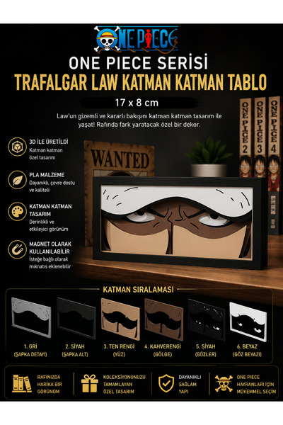 FigurBende FigürBende Trafalgar D. Water Law - One Piece Animesi Law Katman K...