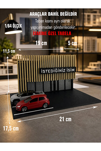 Butik Mağaza Ve Dükkan Tasarımlı Diorama V-5 1/64 Ölçekli Araç Sergileme Stan...