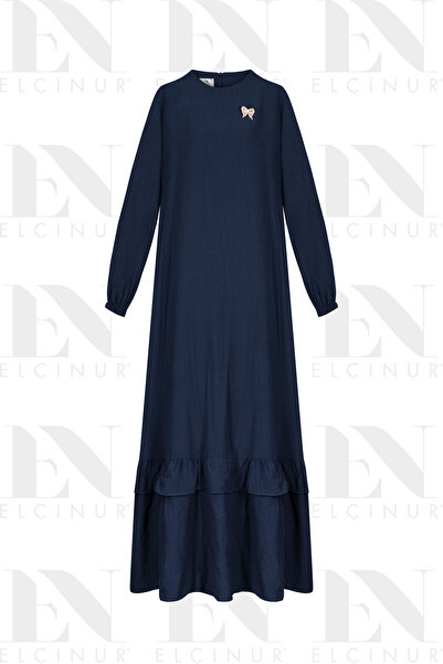 ELÇİNUR 26252 Brooched Pocket Dress