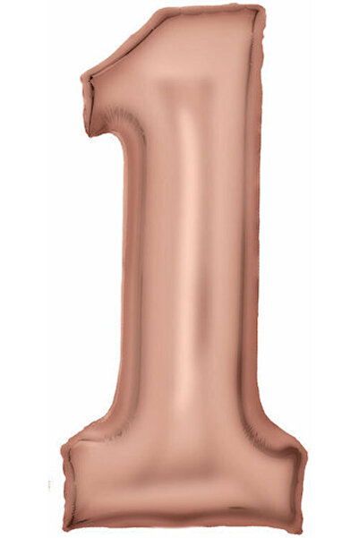 Balloon Folie Jumbo Numărul 1 Rose Gold 86cm