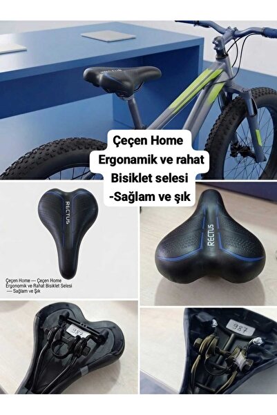 ÇEÇEN HOME Șa de bicicletă cu pernă moale - Scaun confortabil pentru biciclet...