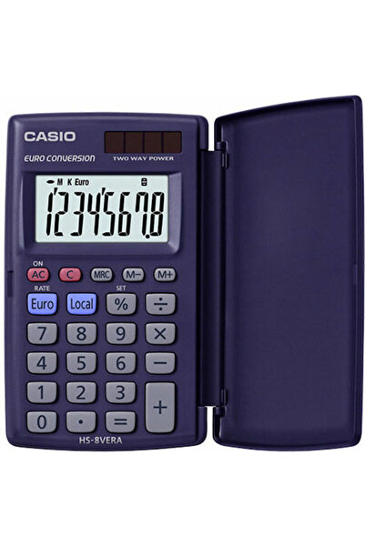 Casio Υπολογιστής τσέπης Hs-8ver σε μπλε χρώμα 1 τεμάχιο Κωδικός: 6-HS-8VER
