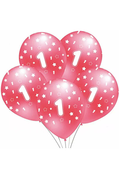 OEM Set de 5 Baloane Roz Mk Trade Balon Print "1 G" B149 A5 Mk Trade 30cm