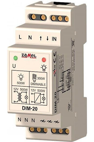 ZAMEL Panou de control cu butoane pentru variator de lumină 230V