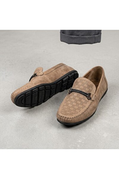 KİNDEP (Tardelli) Inside and Outside Genuine Leather Non-Slip Sole Casual Men...