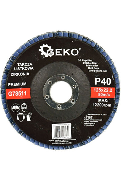 GEKO Șmirghel pentru șlefuitor orbital K80 125x125mm Cod: G78513