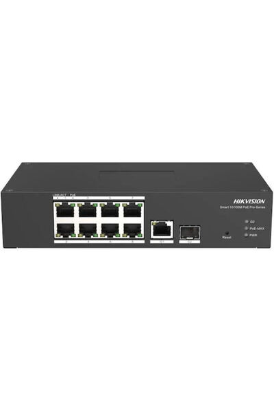 Hikvision DS-3T1310P-SI/HS Switch L2 PoE+ gestionat cu 8 porturi Ethernet Gig...