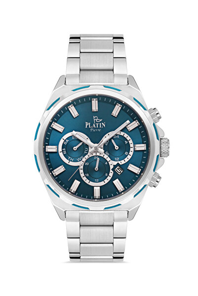 Platin Pierre Hds-1206Ga-A3 Steel Cord Functions Active Men's Wristwatch