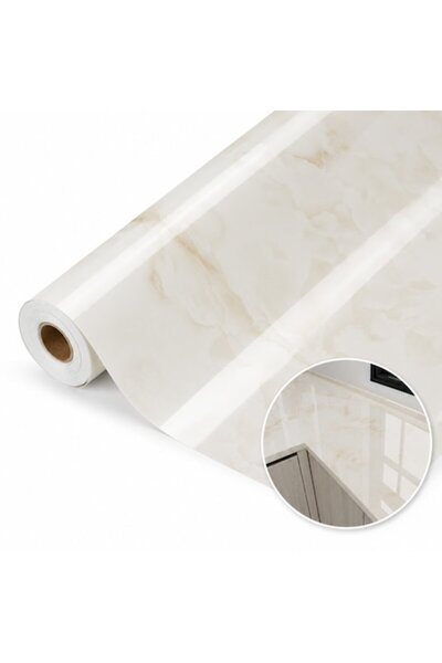 Fabrilux Tapet autoadeziv din PVC cu aspect de marmură bej Fabrilux ® 60 x 30...