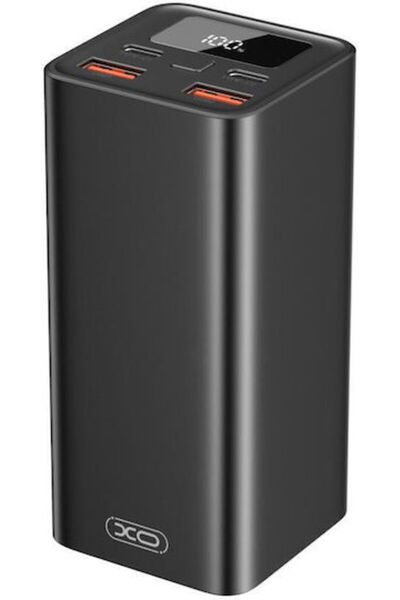 Xo PB97 Power Bank 20000mAh 65W Power Delivery Γρήγορη Φόρτιση PPS Μαύρο