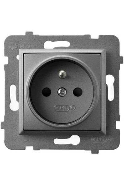 OSPEL Priză electrică simplă Aria, gri