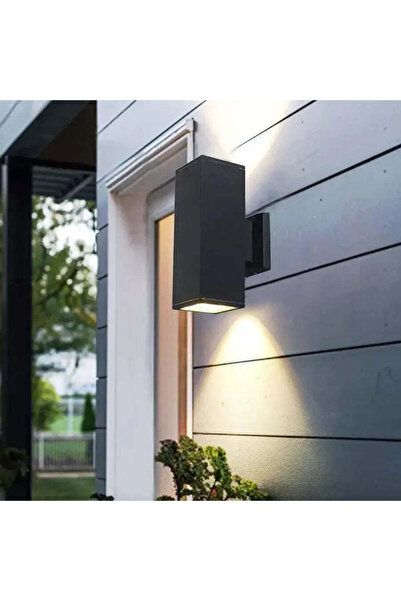 La Cucu Aplică Exterior Vali, 2*GU10, Negru, Metal și Sticlă