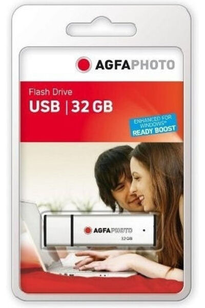 AgfaPhoto Stick USB 2.0 de 32GB, argintiu