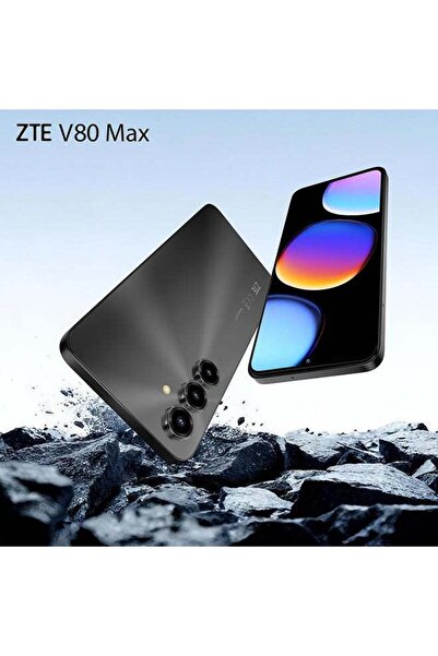 ZTE V80 ماكس بشاشة 6.9 بوصة عالية الدقة+ 120 هرتز، ذاكرة وصول عشوائي 4 جيجا + 10 جيجا، سعة تخزين 256 جيجابايت، بطارية 6000 مللي أمبير، كاميرا ثلاثية بدقة 50 ميجابكسل مع تقنية الذكاء الاصطناعي - لون أسود فلكي + سماعات أذن بيضاء