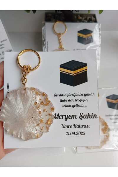 SevgiliAtolyemm Kartlı Anahtarlıklı Kabe Hediyeliği (10 adet)