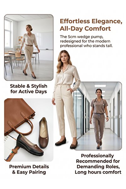 Saudi Step Cloud-Soft Ergonomic Work Shoes for Women — Arch Support Anti-Fati...