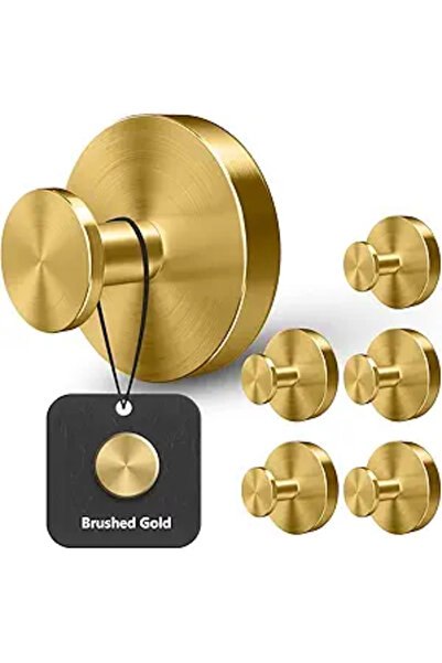Arabest 6 قطع من خطافات التثبيت بالشفط، علاقات حائط من الستانلس ستيل، لمناشف ...