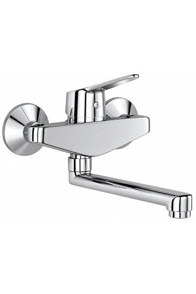 RAK KLUDI Peak Wall-Mounted Single Lever Sink Mixer