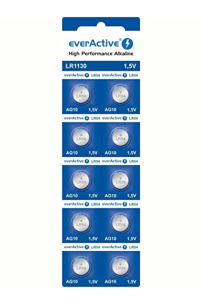 everActive AG10/LR1130 Αλκαλική Μπαταρία Ρολογιού LR54 1.55V 1 τεμάχιο