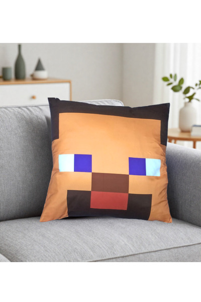 Generic Gaming Pixel Art Cushion Throw Pillow – Soft Square Decorative Pillow...