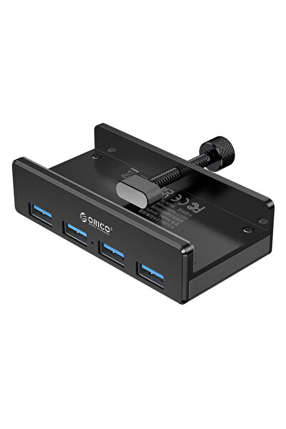 Orico USB hub MH4PU-P με σφιγκτήρα, 4x θυρών, 5Gbps, USB σύνδεση, μαύρο