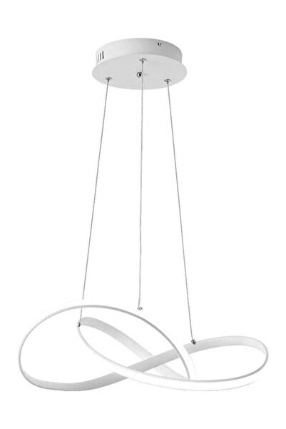 POWERTECH LED φωτιστικό οροφής HLL-0164, 50W, 4000K, Φ60cm, 1m, λευκό