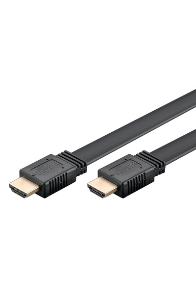 goobay καλώδιο HDMI 77134 με Ethernet, flat, 8K/60Hz, 48 Gbps, 1.5m, μαύρο