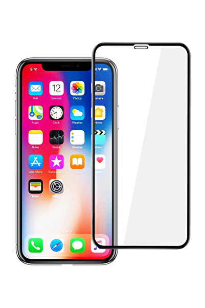 POWERTECH Σκληρυμένο Γυαλί 5D Πλήρους Κόλλησης για iPhone XS Max, Μαύρο