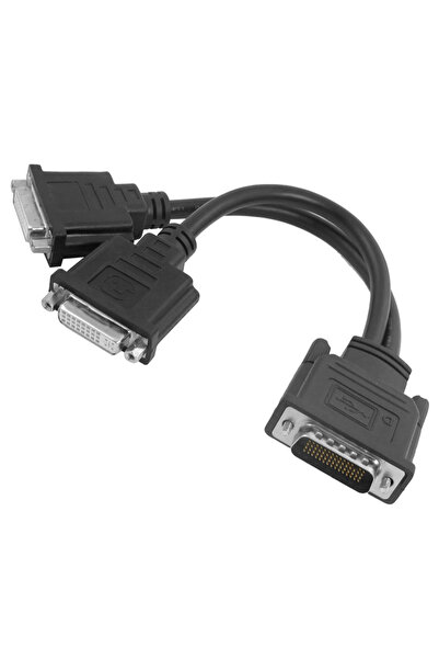 POWERTECH αντάπτορας DMS-59 σε 2x DVI CAB-DMS59DVI, 0.25m, μαύρος