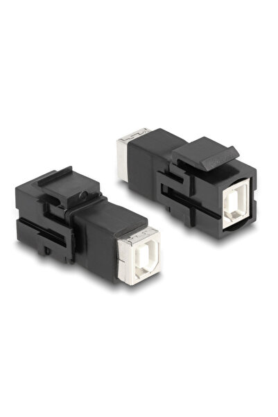 DELOCK Keystone module USB Type-B 86600, θηλυκό σε θηλυκό, μαύρο