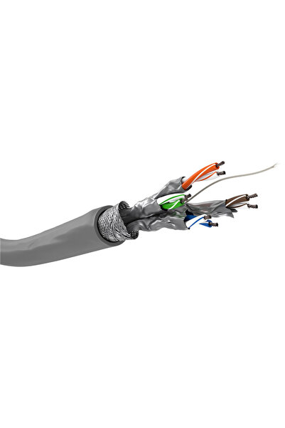 goobay καλώδιο δικτύου 93954, CAT 6 S/FTP (PiMF), CCA, 100m, γκρι
