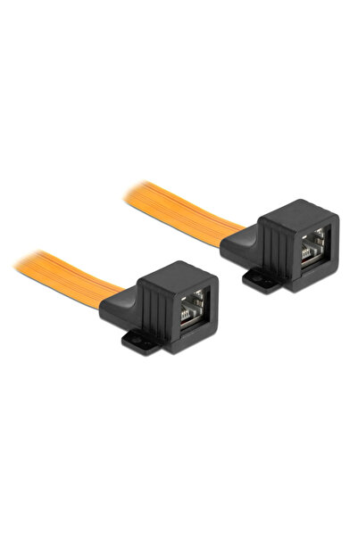 POWERTECH καλώδιο RJ45 θηλυκό CAB-W047, Cat 6 U/UTP, 30cm, κίτρινο