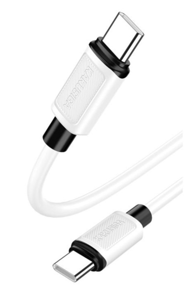 OEM KAKUSIGA καλώδιο USB-C σε USB-C KSC-998, σιλικόνης, 100W, 480Mbps, 1m, λευκό