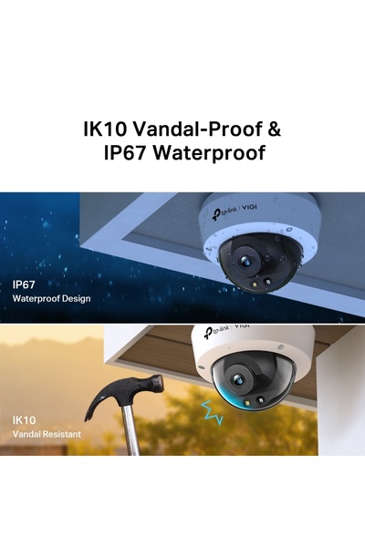 OEM TP-Link VIGI C240 2.8mm – Dome κάμερα 4MP Full-Color με μικρόφωνο, IP67 κ...