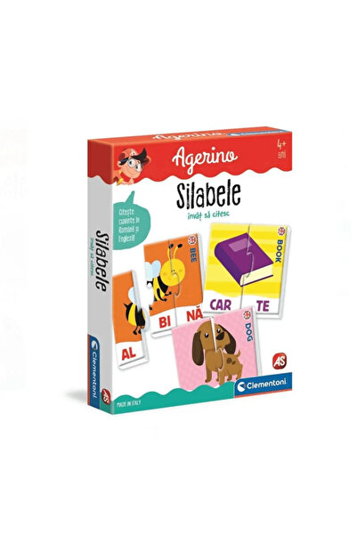 CLEMENTONI Joc educativ, Învață să citești - Silabe, 4 ani+