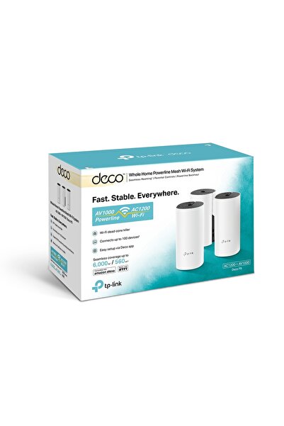 OEM TP-Link Deco P9 (3-pack) Mesh WiFi 5 System AC1300+AV1000 Whole Home Powe...