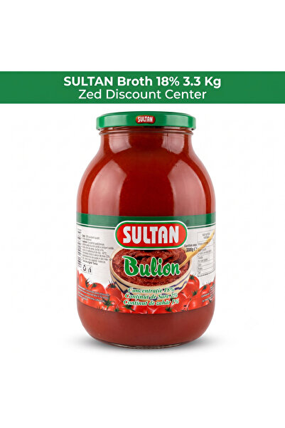 Sultan Supă de legume 18% 3.3 Kg - Concentrat de pastă de roșii