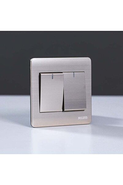 Danube Home 2 Piece Milano Gang 1 Way Switch 16A Beige