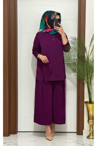 MODA ALMİRA 4445 K 120 MOR ÇAPRAZ SANDY TAKIM