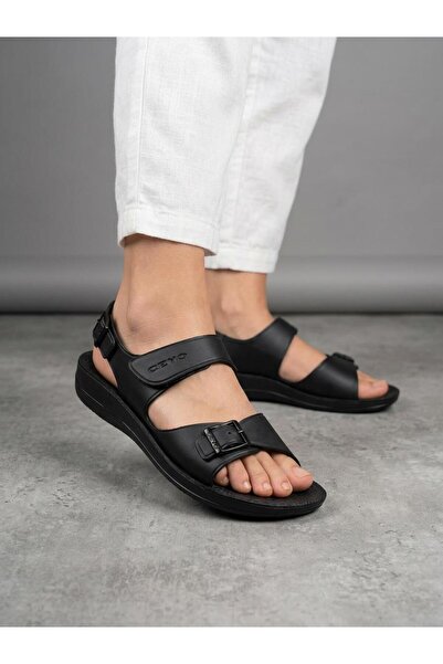Ceyo 9890 Women's Velcro Anatomical Hajj and Umrah Sandals