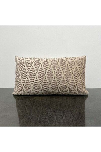 Danube Home Gleam Embroidered Cushion Cover - Beige & Copper - 30x50 cm | Ele...