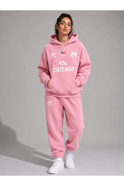 COMANCHERO Unisex Design Chicago Printed Top and Bottom Tracksuit Set