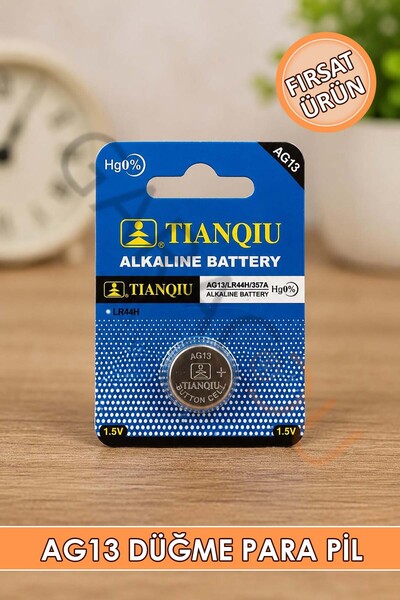 garaccu AG13 Alkalin LR44H A76 SR44 357 V13GA Düğme Para Pil (Terazi - Saat -...