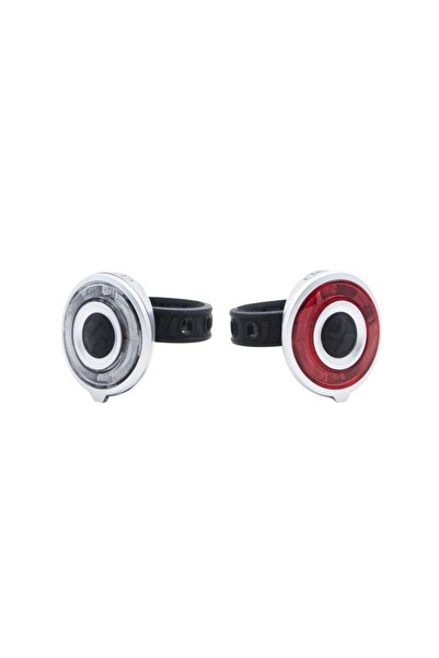 OEM Set lumini far+stop, 2 LED-uri rosii, 2 LED-uri uri albe, Baterii: 2 x 2 ...