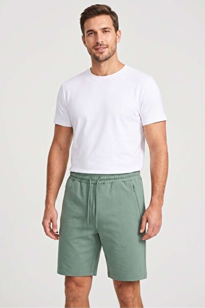 OBJE 202603 Men's Hidden Zipper Shorts