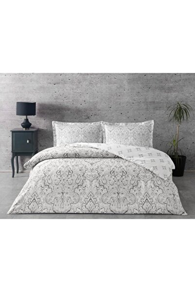Yıldızan Msa Shop Cassandra Satin Double Duvet Cover Set Gray 931845