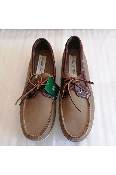 Butik Tülin Unisex Genuine Cowhide Nubuck Mink-Brown Combination Hand-Woven S...